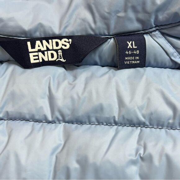 Lands’ End Wanderweight Ultralight Navy Blue Down Puffer Vest XL (46-48) - Picture 8 of 12